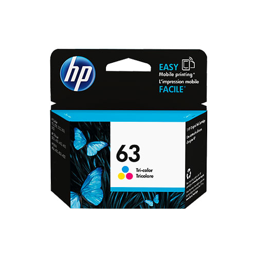 HP 63 Tri-color Original Ink Cartridge (1)