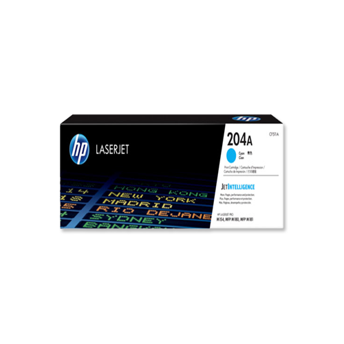 HP 204A Cyan Original LaserJet Toner Cartridge (CF511A)