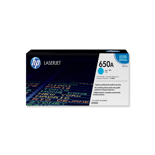 HP 650A Cyan Original LaserJet Toner