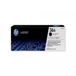 HP 36A Black Original LaserJet Toner Cartridge (CB436A)