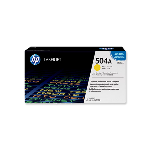 HP 504A Yellow Original LaserJet Toner Cartridge (CE252A)