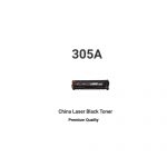 HP China 305A Black Compatible LaserJet Toner Cartridge