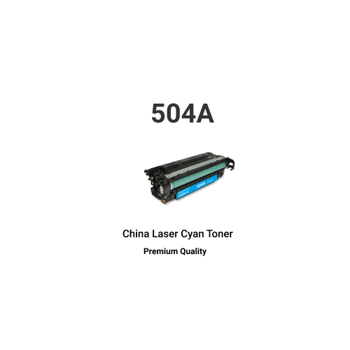 HP China 504A Cyan Compatible Laser Jet Toner Cartridge