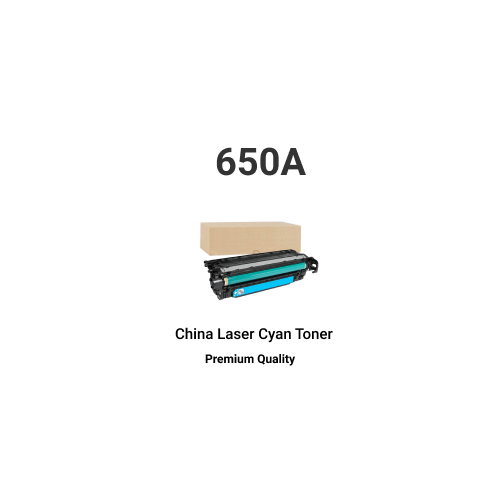 HP China 650A Cyan Compatible Laser Jet Toner Cartridge