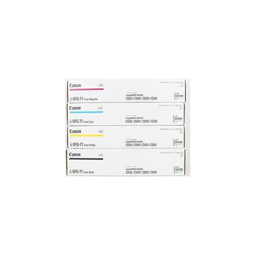 Canon 71 B,C,M,Y Original Toner Cartridge-1 Set