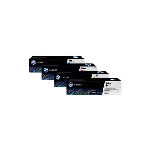 Hp 126A B,C,M,Y Original Toner Cartridge Full-Set