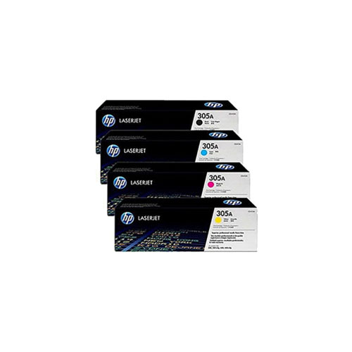 HP 305A BCMY Original LaserJet Toner Cartridge - Full Set