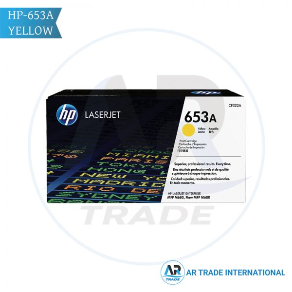 HP 653A Yellow Original LaserJet Toner Cartridge (CF322A)