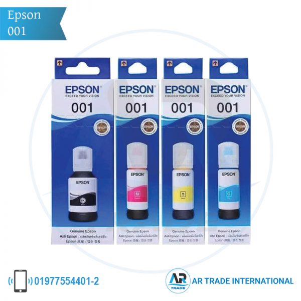 Epson 001 CMYK Ink Bottle best price in Bangladesh