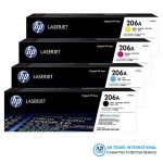 Hp 206A Cmyk Full-Set Laser Jet Toner Cartridge Price In Bangladesh