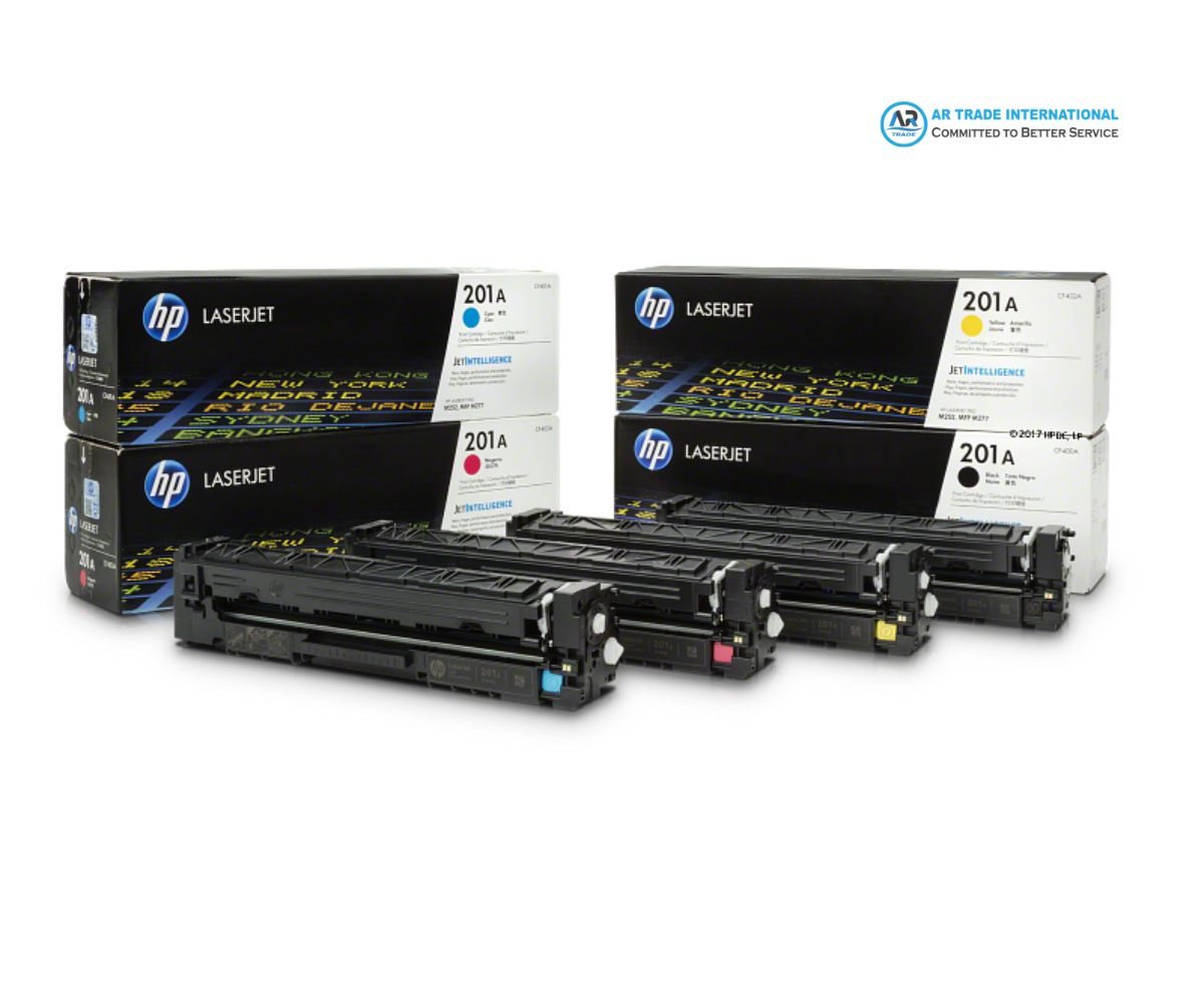 HP 222A CMYK Full Set Original LaserJet Toner Cartridges