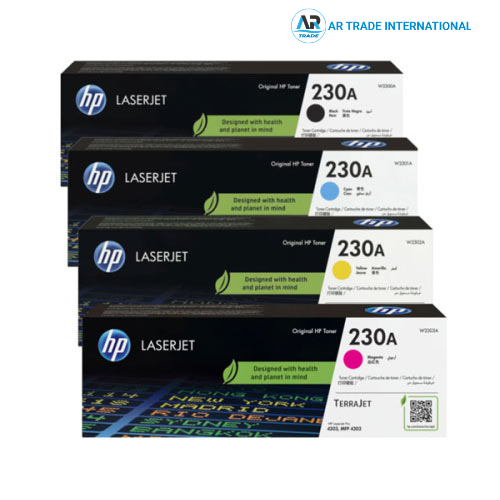HP 230A CMYK Toner Cartridge Full Set