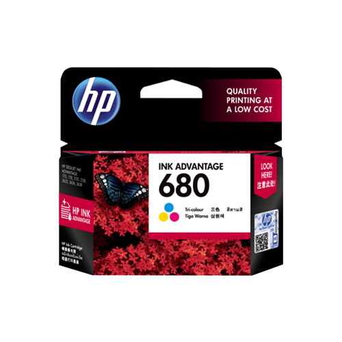 HP 680 Tri-Color Original Ink Advantage Cartridge
