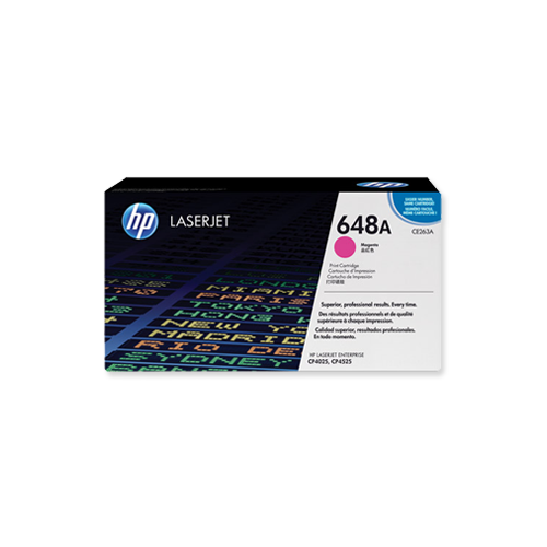HP 648A Magenta Original LaserJet Toner Cartridge (CE263A)